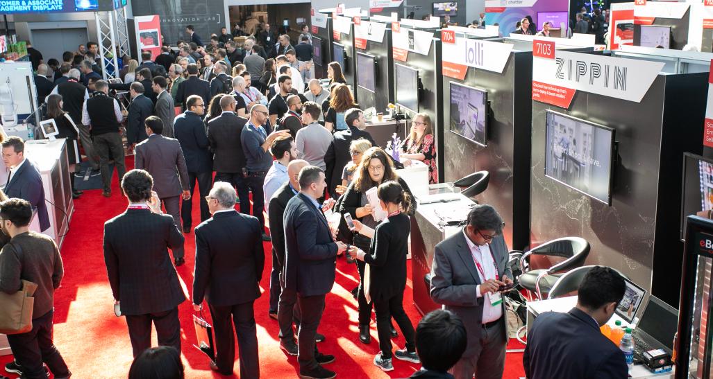 People standing in the innovation lab at NRF 2019: Retail's Big Show