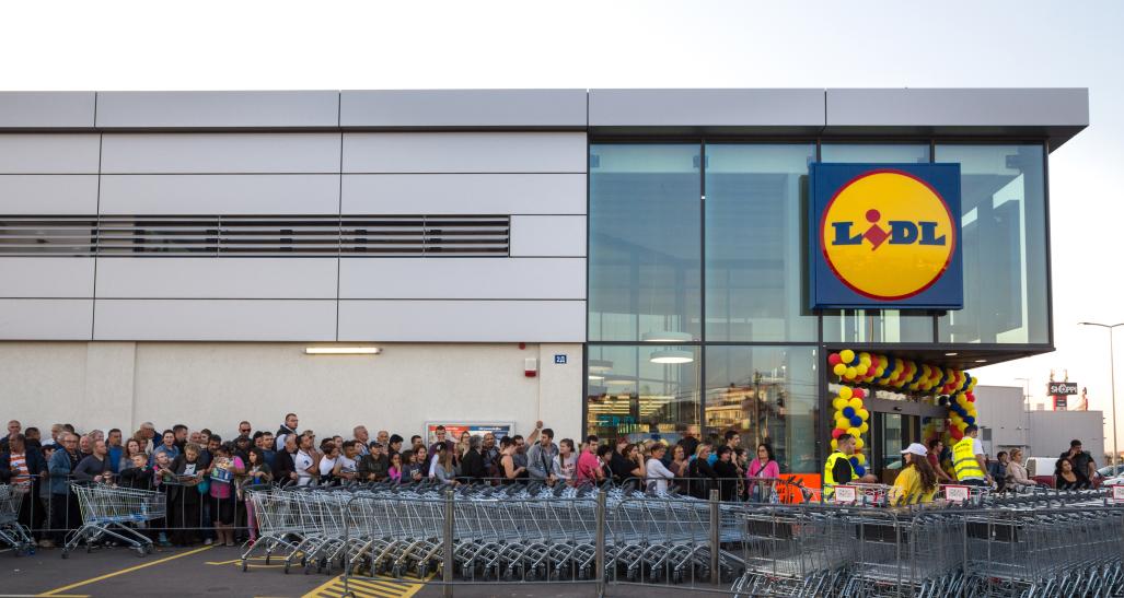 Lidl Supermarket opening day 