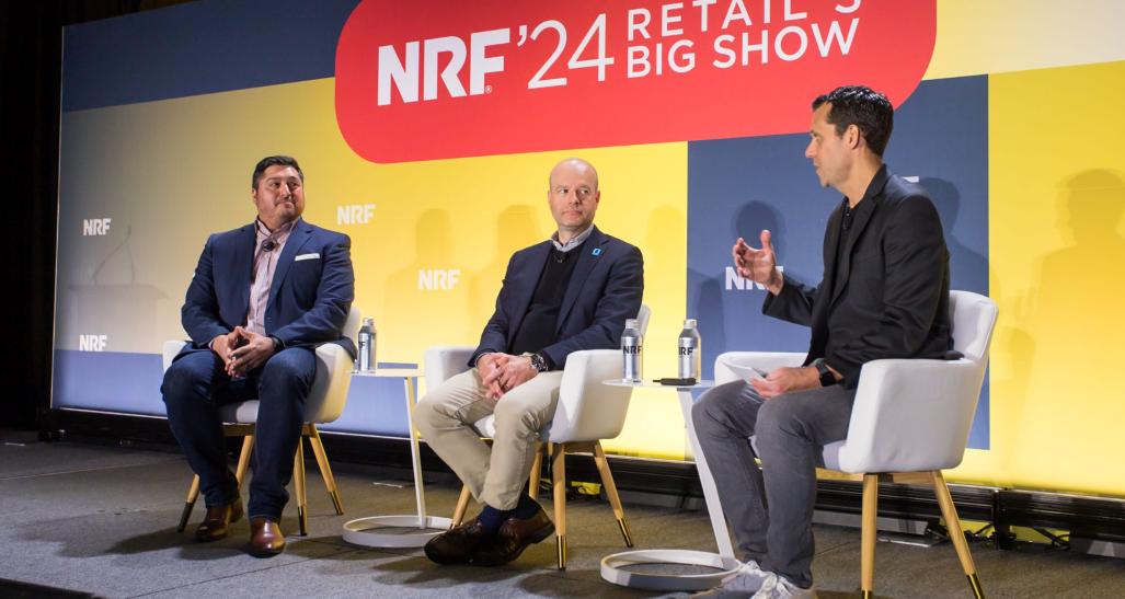 Leaders from Walgreens and Walmart speak at NRF 2024: Retail's Big Show. 