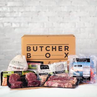 Assorted ButcherBox products