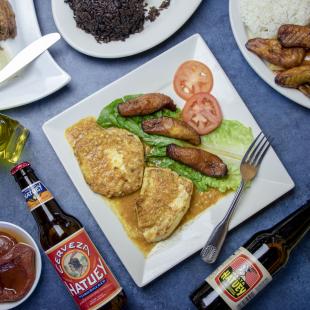 A selection of food and beverages from Bella Cuba