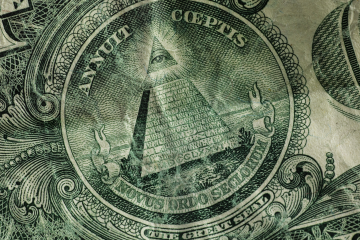 detail on a dollar bill