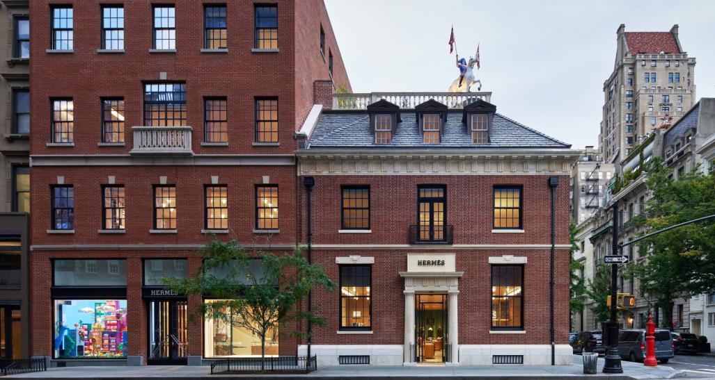 Hermès storefront in NYC.