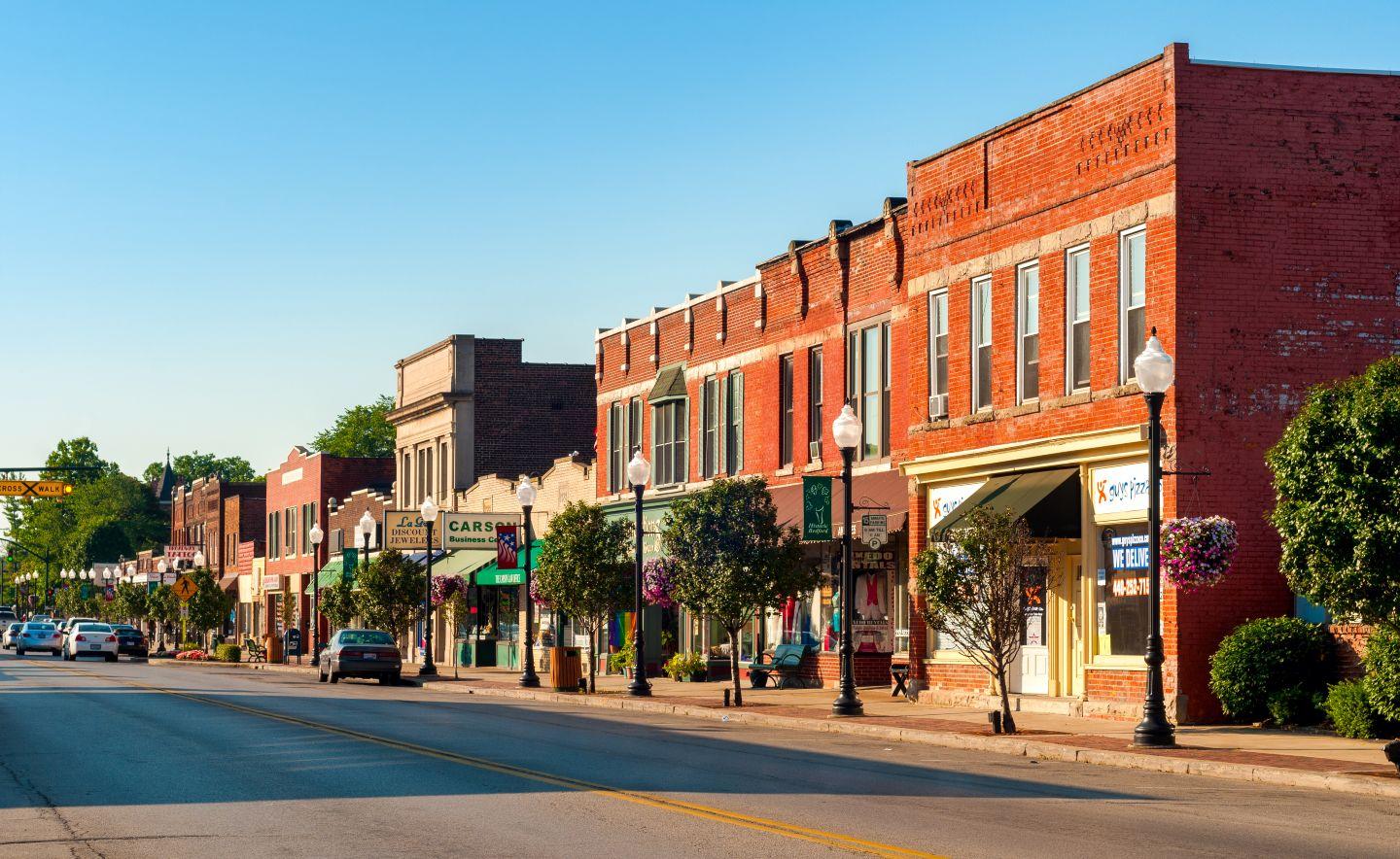 Main street stores.