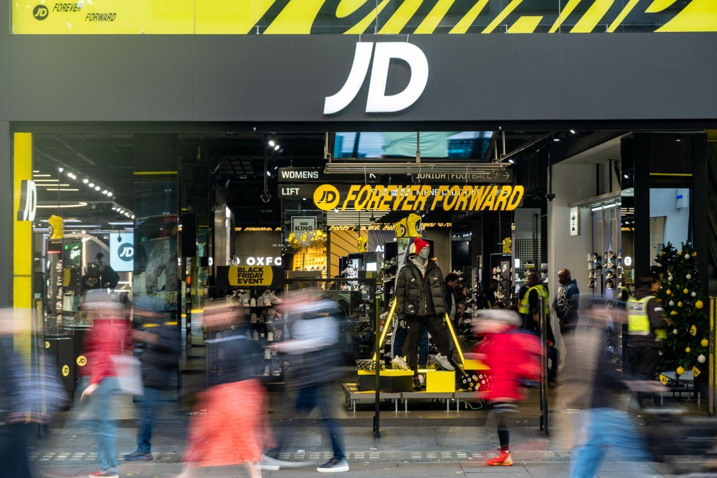 JD Sports store front.