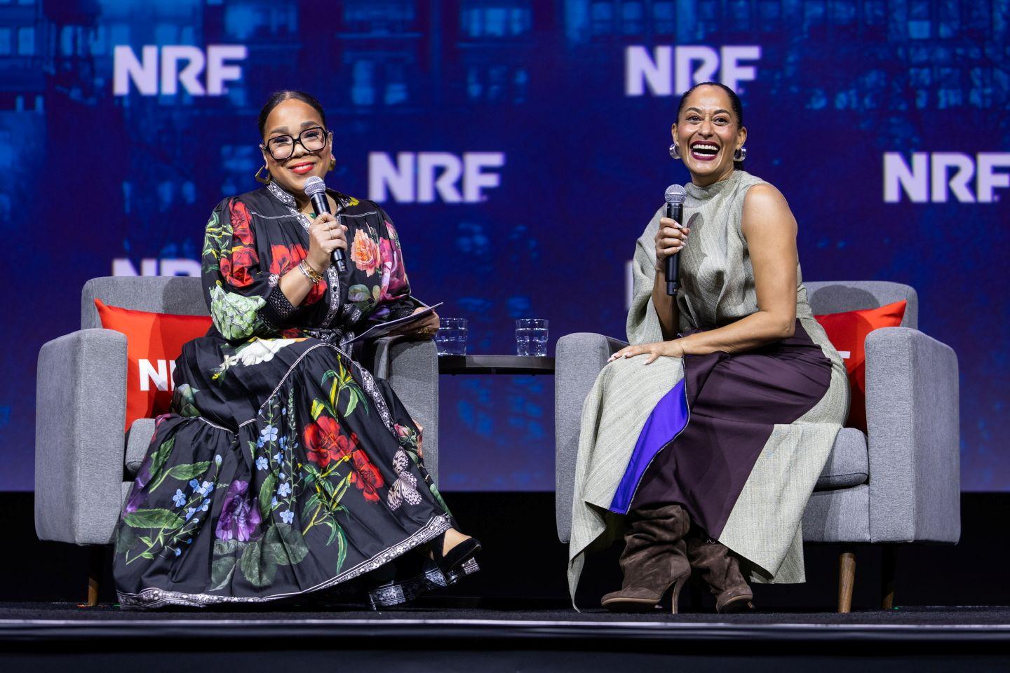 Sheena Butler-Young and Tracee Ellis Ross at NRF 2025.