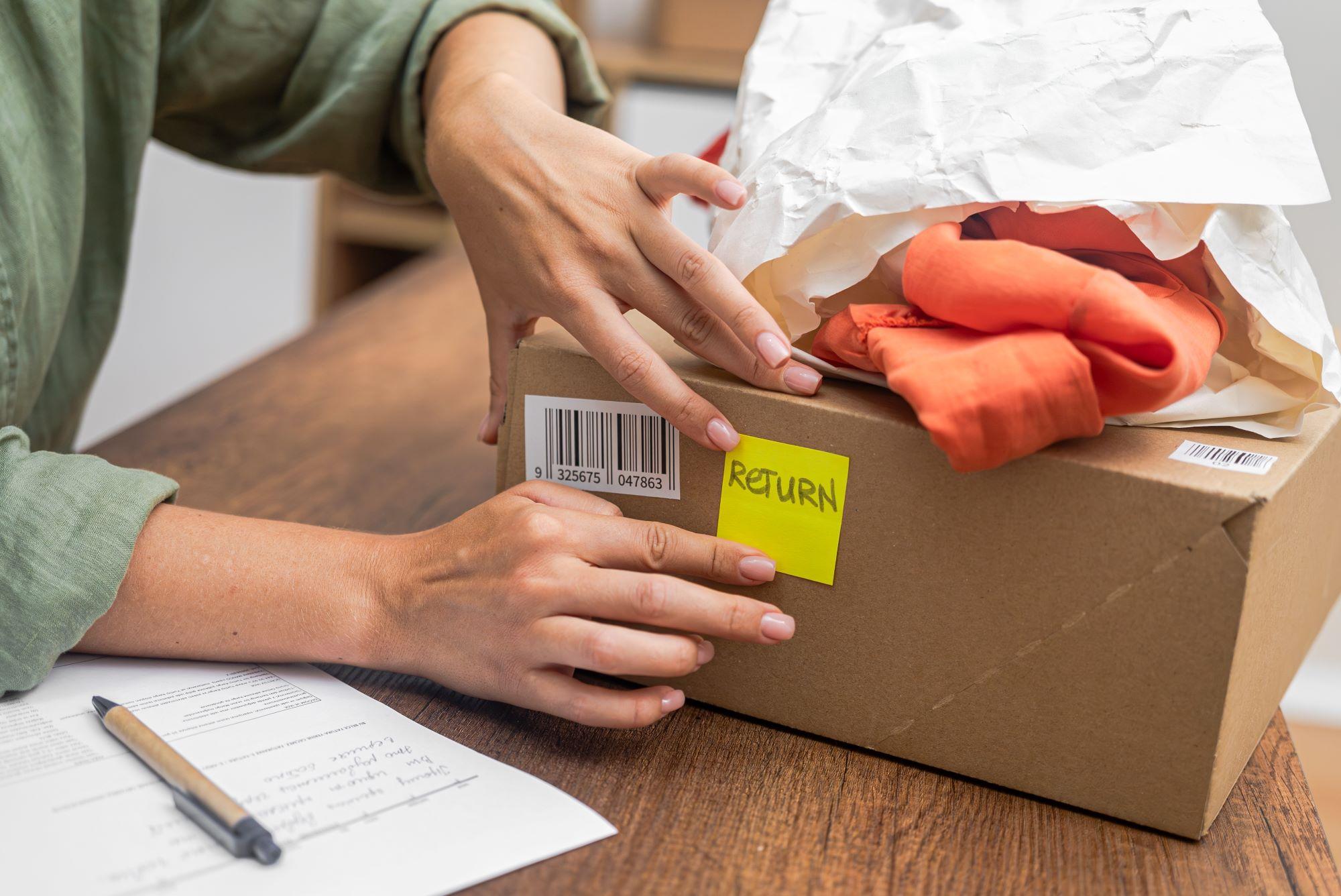 Customer returning a product.