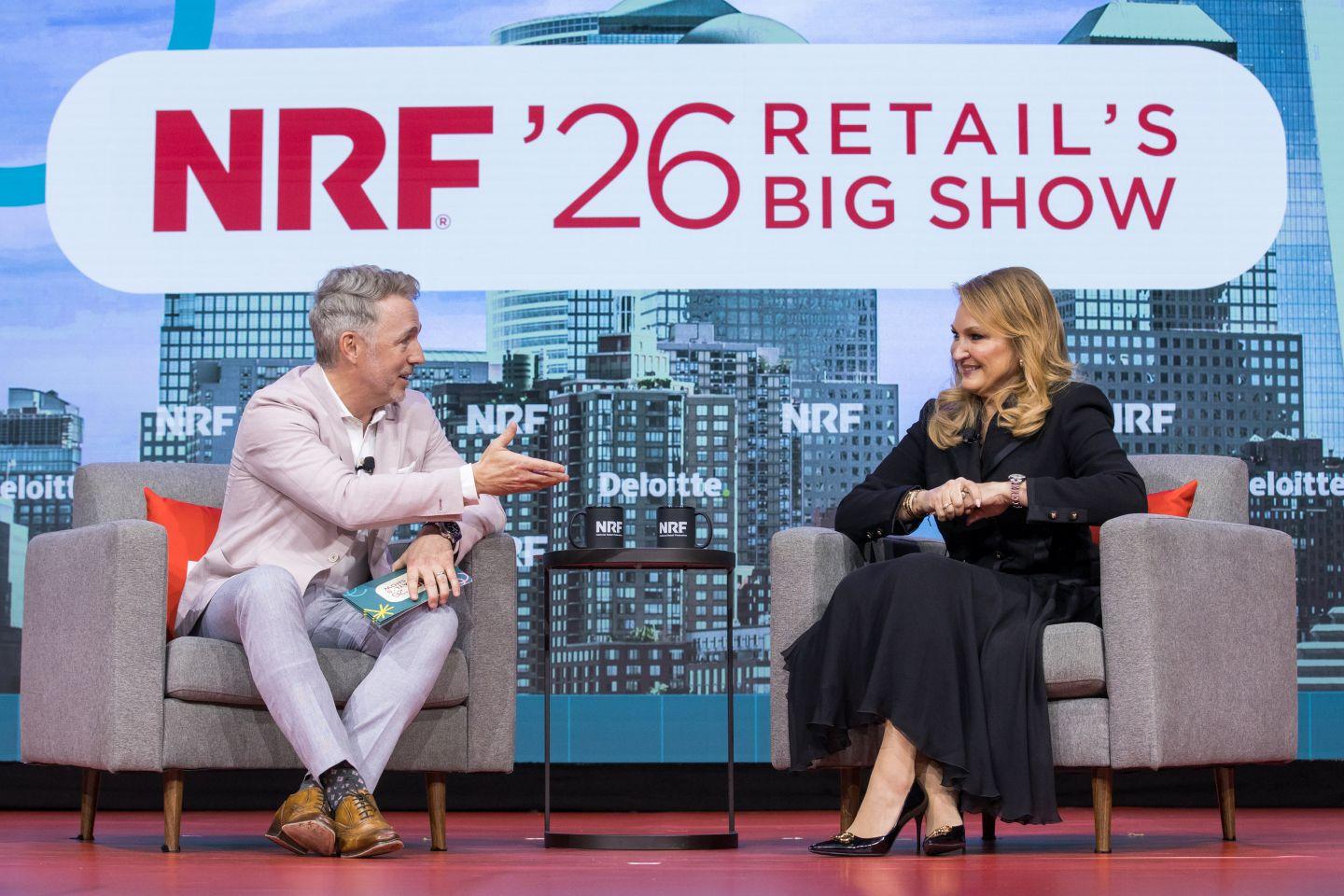 Kecia Steelman speaking at NRF 2026.