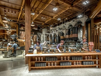 Starbucks’ first Roastery, a 15,000-square-foot space, opened in Seattle in 2014.
