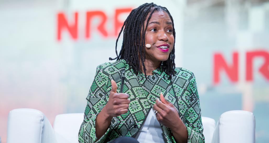 Stacy Brown-Philpot, CEO of TaskRabbit, on stage at NRF 2019