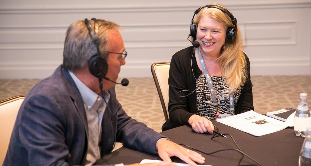 NRF podcast recording with Sue Smolenski of True Value Hardware