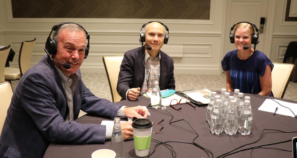 Zulily's Brian Doherty recording NRF podcast