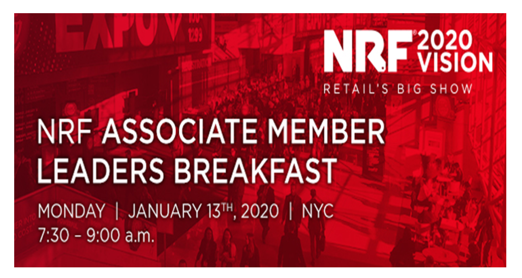 Associate Member Leaders Network Breakfast text on red background