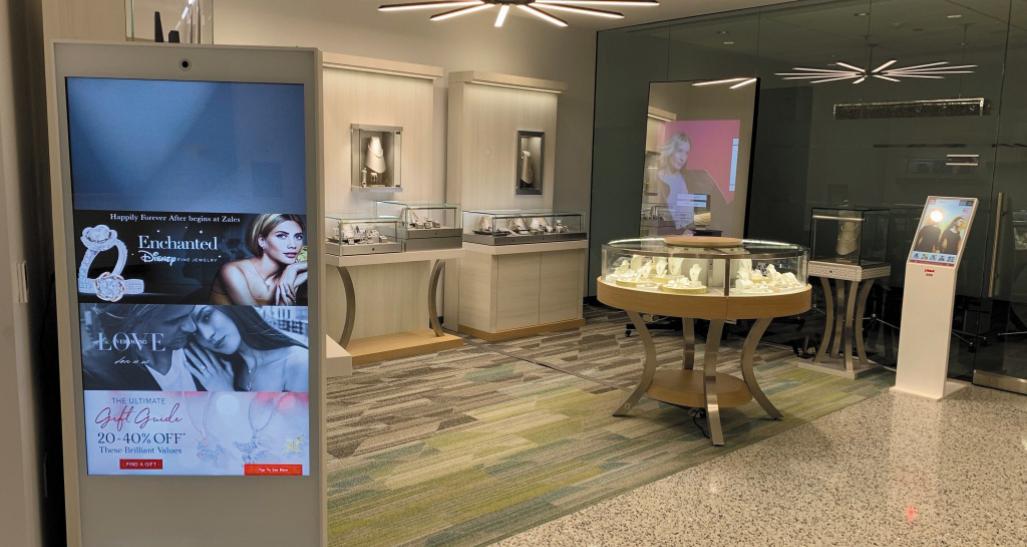 Virtual Visions digital display in a store
