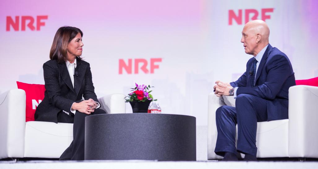 Helena Foulkes with Matt Shay at NRF 2020
