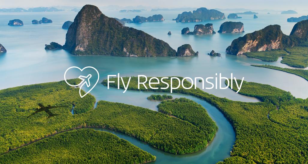 KLM-branded fly responsibly image