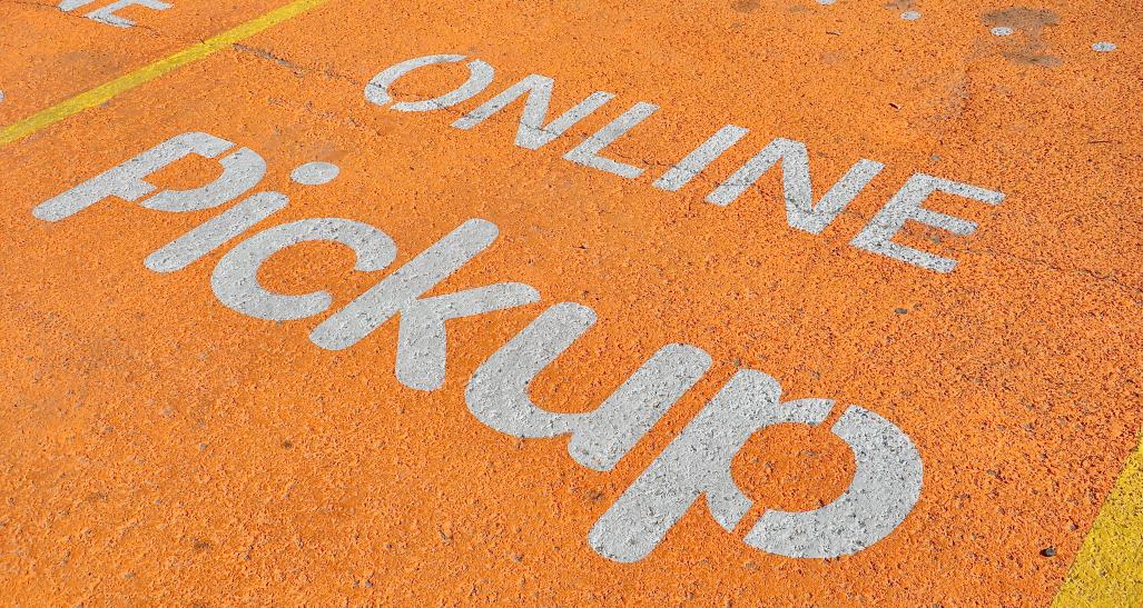 Designated parking for online pickup at store