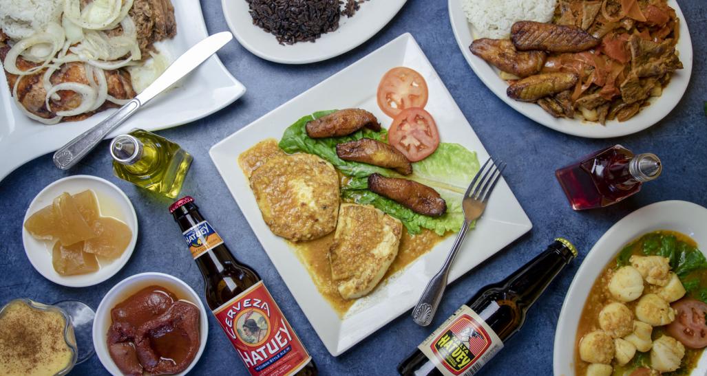 A selection of food and beverages from Bella Cuba