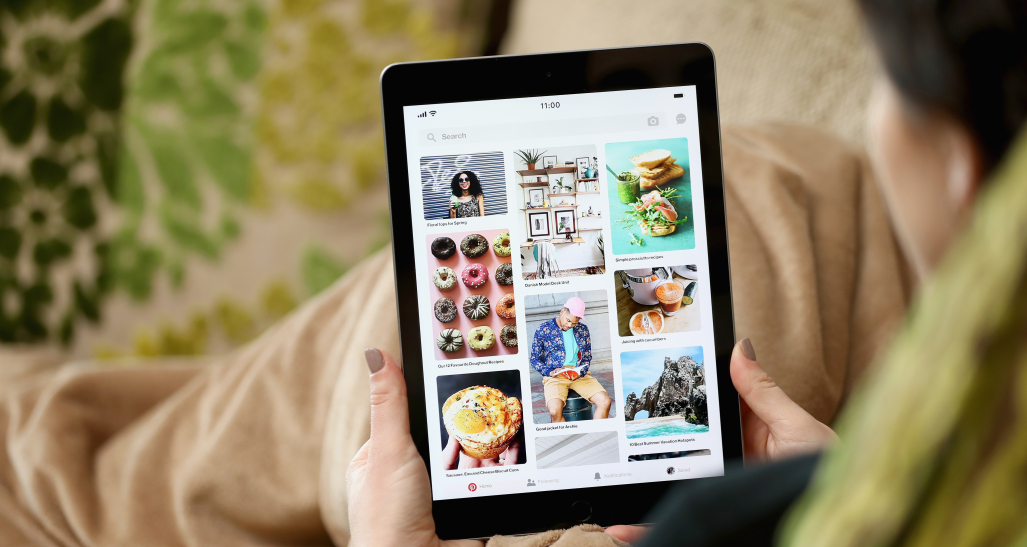 Shopping on Pinterest on iPad