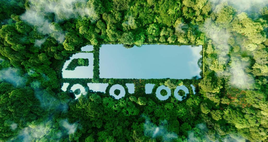 Aerial image of forest representing ESG initiatives