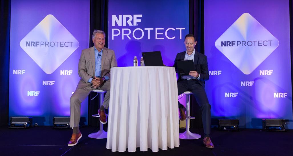 Rob Holm and Bryan Niederhelm speaking at NRF PROTECT  2023.