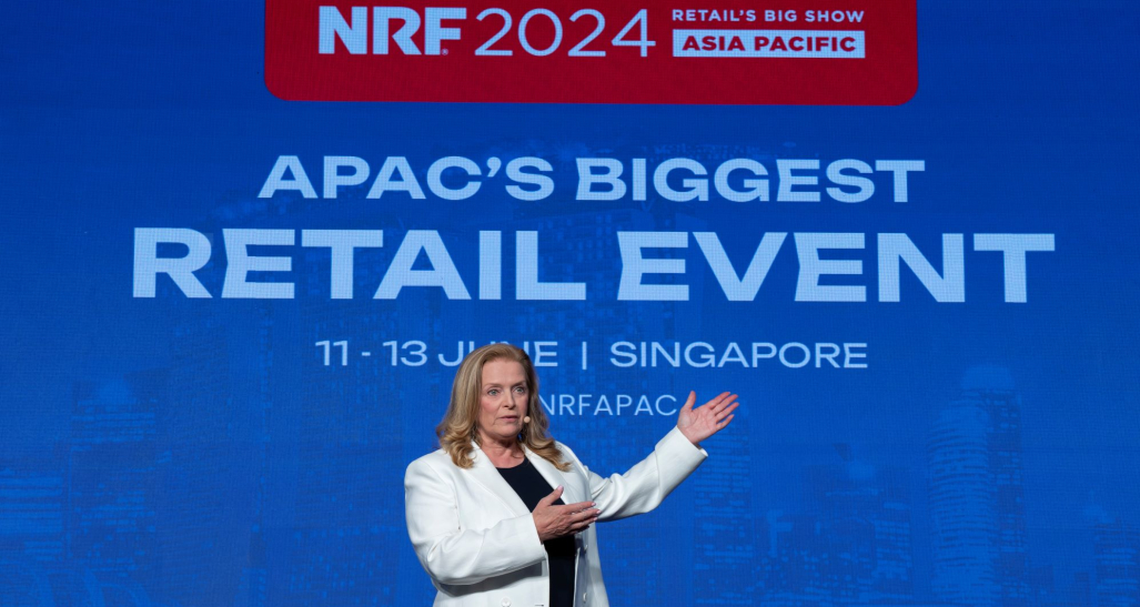 Martine Reardon speaks at Big Show APAC 2024.