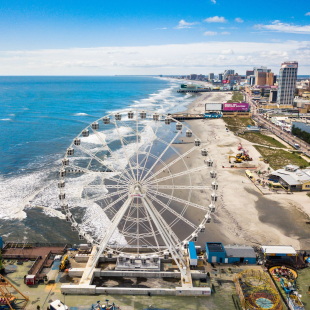 A view of the carnival in Atlantic City, New Jersey.
