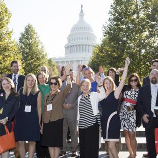 Attendees at RAS 2018 in front of the Capitol