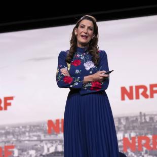 Brandless CEO Tina Sharkey on stage at NRF 2019