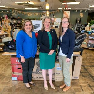 Rep. Kendra Horn and The Green Bambino staff