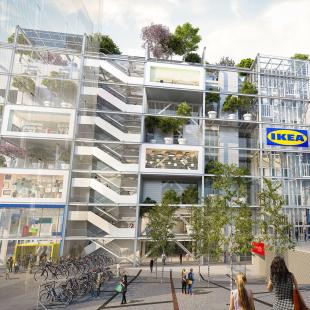 Rendering of new IKEA location in Vienna, Austria
