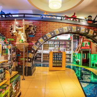 Interior of LEGO flagship store in Amsterdam