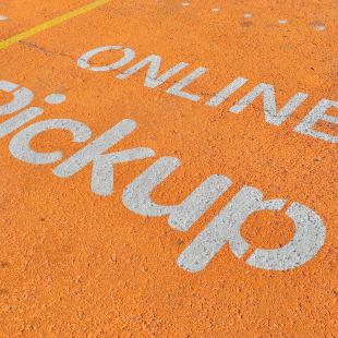Designated parking for online pickup at store