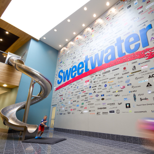 Inside Sweetwater offices