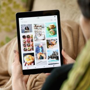 Shopping on Pinterest on iPad