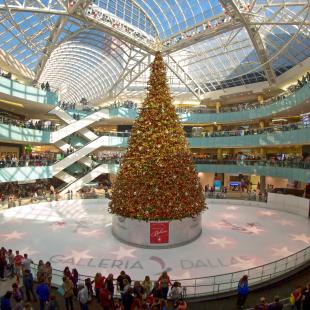 Shopping mall during Christmas