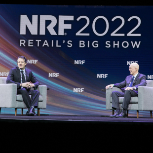 John Furner, CEO of Walmart U.S. and Matthew Shay, NRF President and CEO at Retail's Big Show