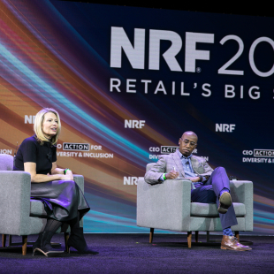 Sharon Leite and James Fripp at NRF 2022