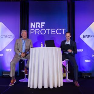 Rob Holm and Bryan Niederhelm speaking at NRF PROTECT  2023.