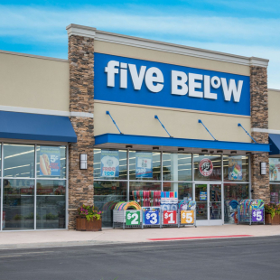 Five Below store exterior.