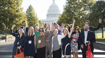 Attendees at RAS 2018 in front of the Capitol