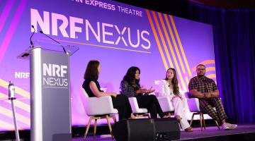 Leaders from LePrix, Domino's and Ulta Beauty speaking at NRF Nexus 2023.