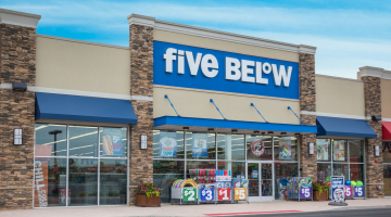 Five Below store exterior.