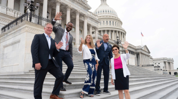 Individuals on capitol hill for the Retail Advocates Summit.