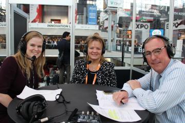 Sarah Rand and Bill Thorne from NRF interview Lori Flees of Walmart