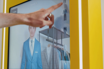 Tailored Brands' interactive Smart Mirror.