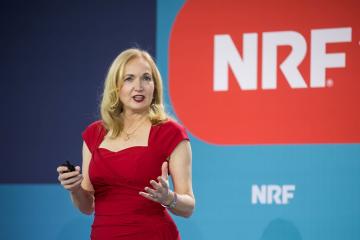Kate Ancketill speaking at NRF 2024: Retail's Big Show.