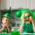 Children celebrating St. Patrick's Day.