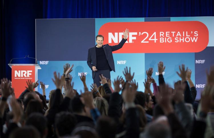 Lee Peterson speaking at NRF 2024: Retail's Big Show